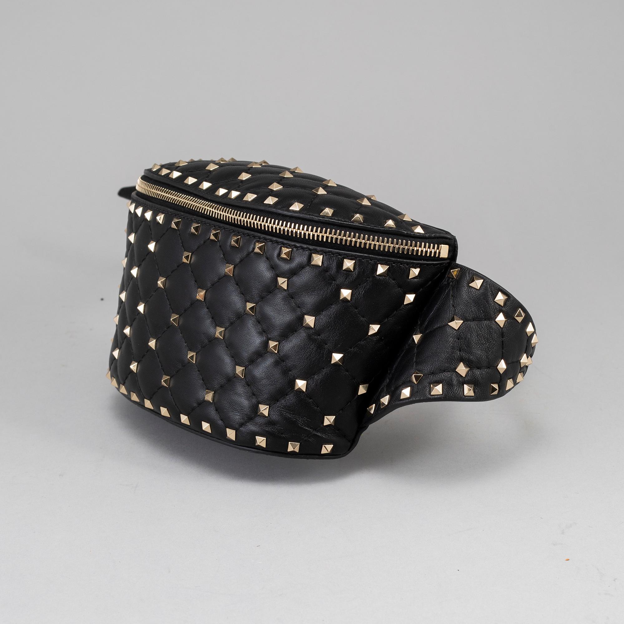 VALENTINO, midjeväska, "Rockstud spike bumbag".