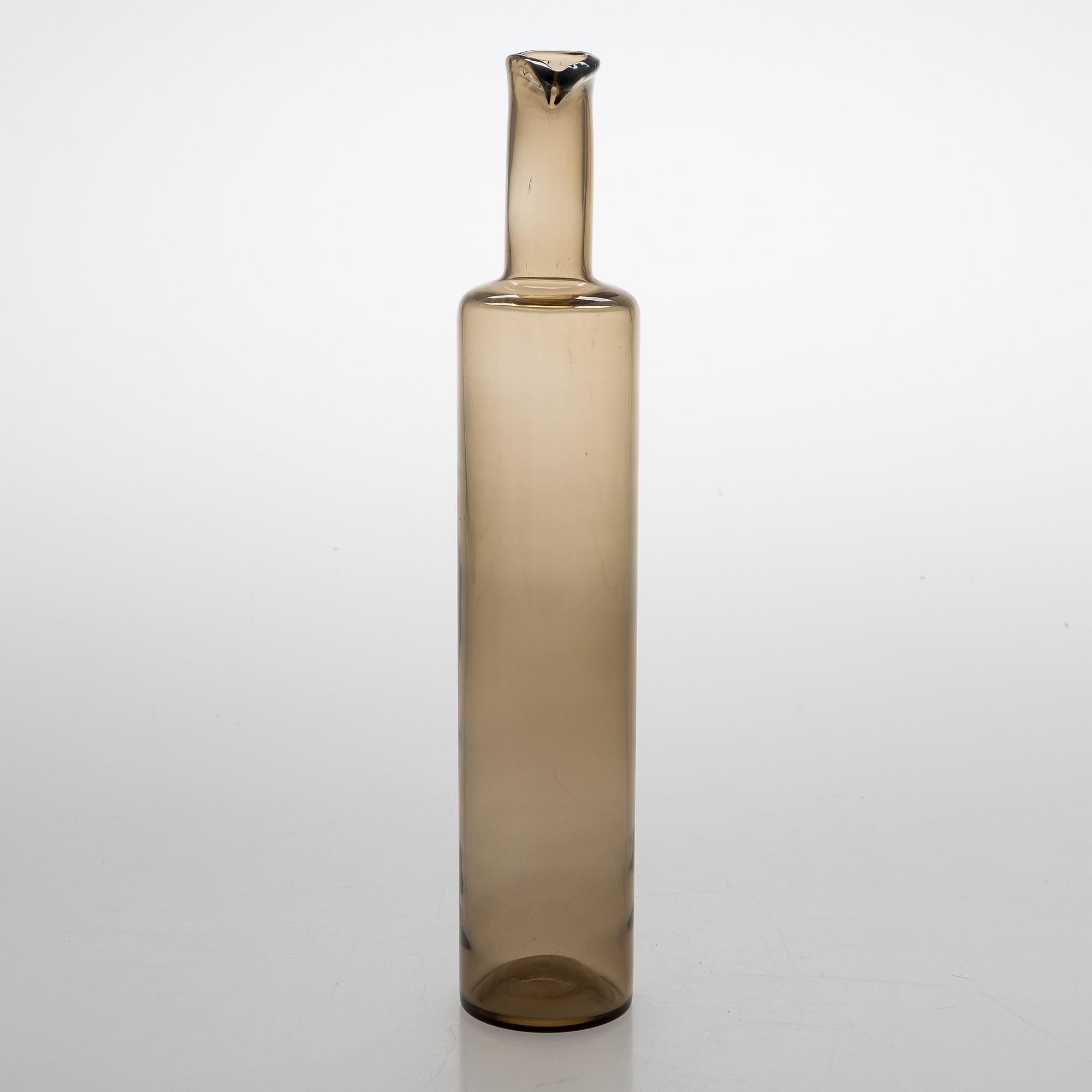 A BOTTLE by Nanny Still, signed Riihimäen Lasi oy Nanny Still.