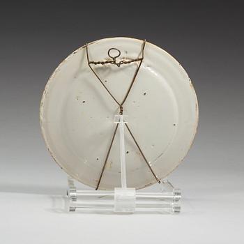 An Italian Castelli dish, 18th Century.