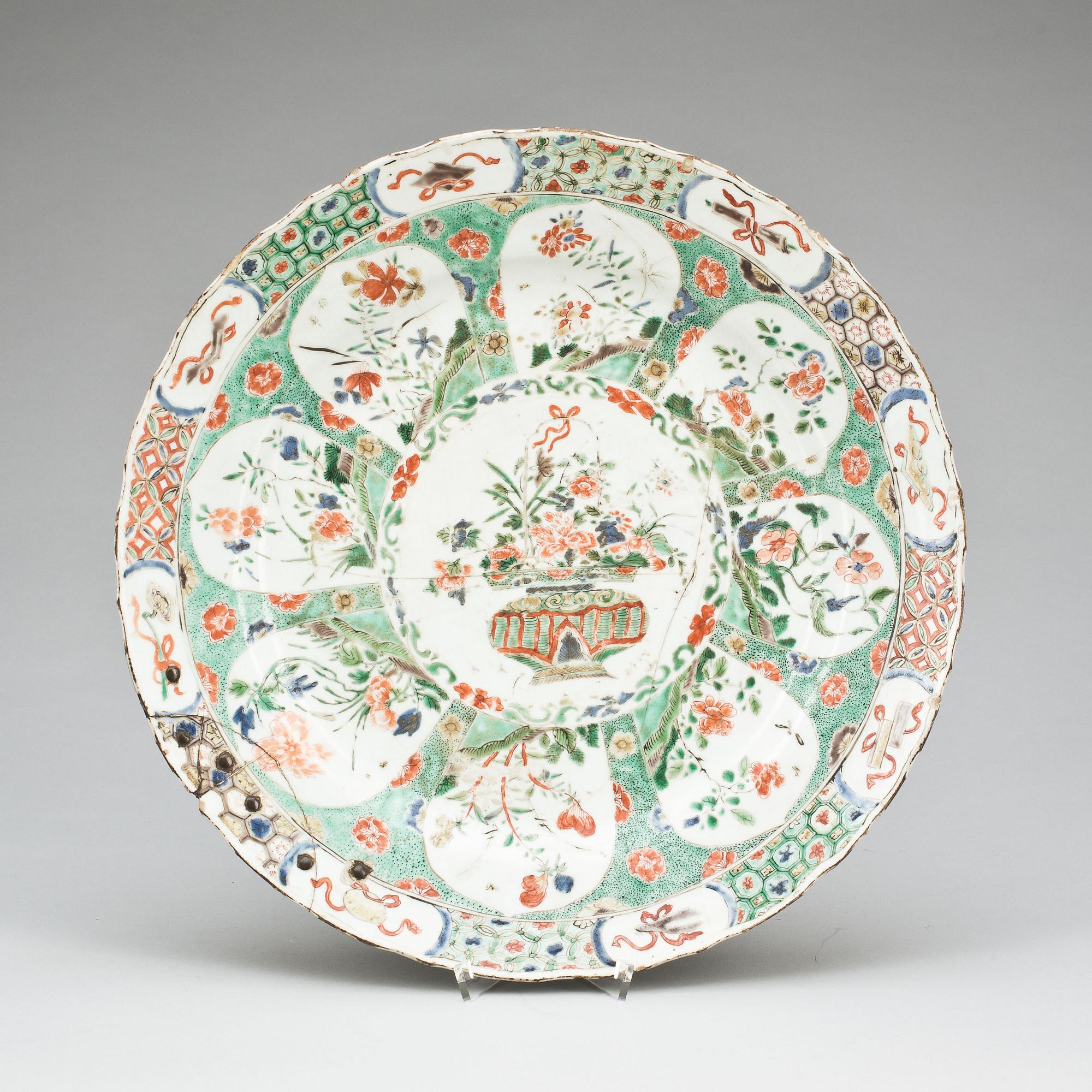 FAT, porslin, Kina, Kangxi (1662-1722).