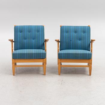 Armchairs, a pair, Diö-möbler, second half of the 20th century.