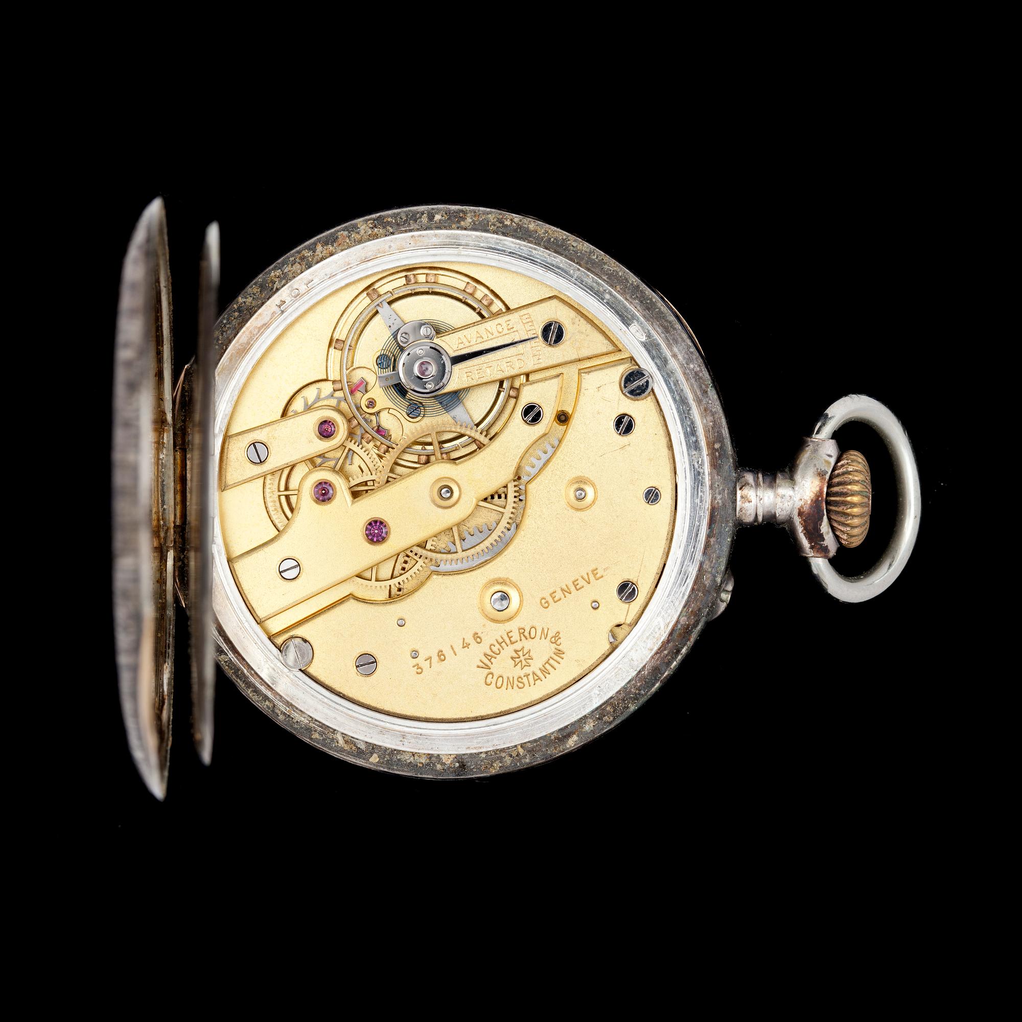 FICKUR, 3 , silver, bla, Vacheron & Constantin, Genève, 1800/1900-tal.