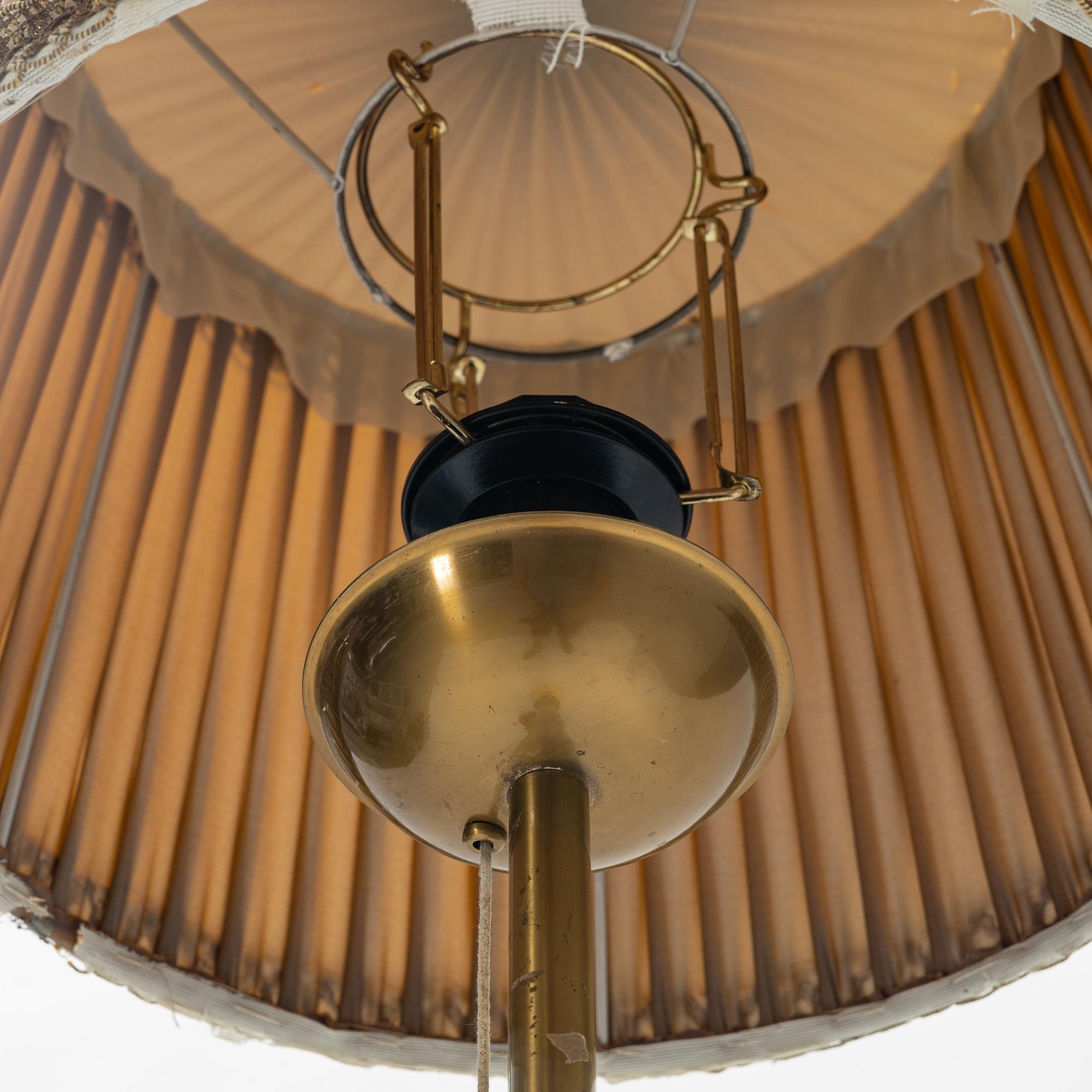 A floor lamp, mid-20th century.