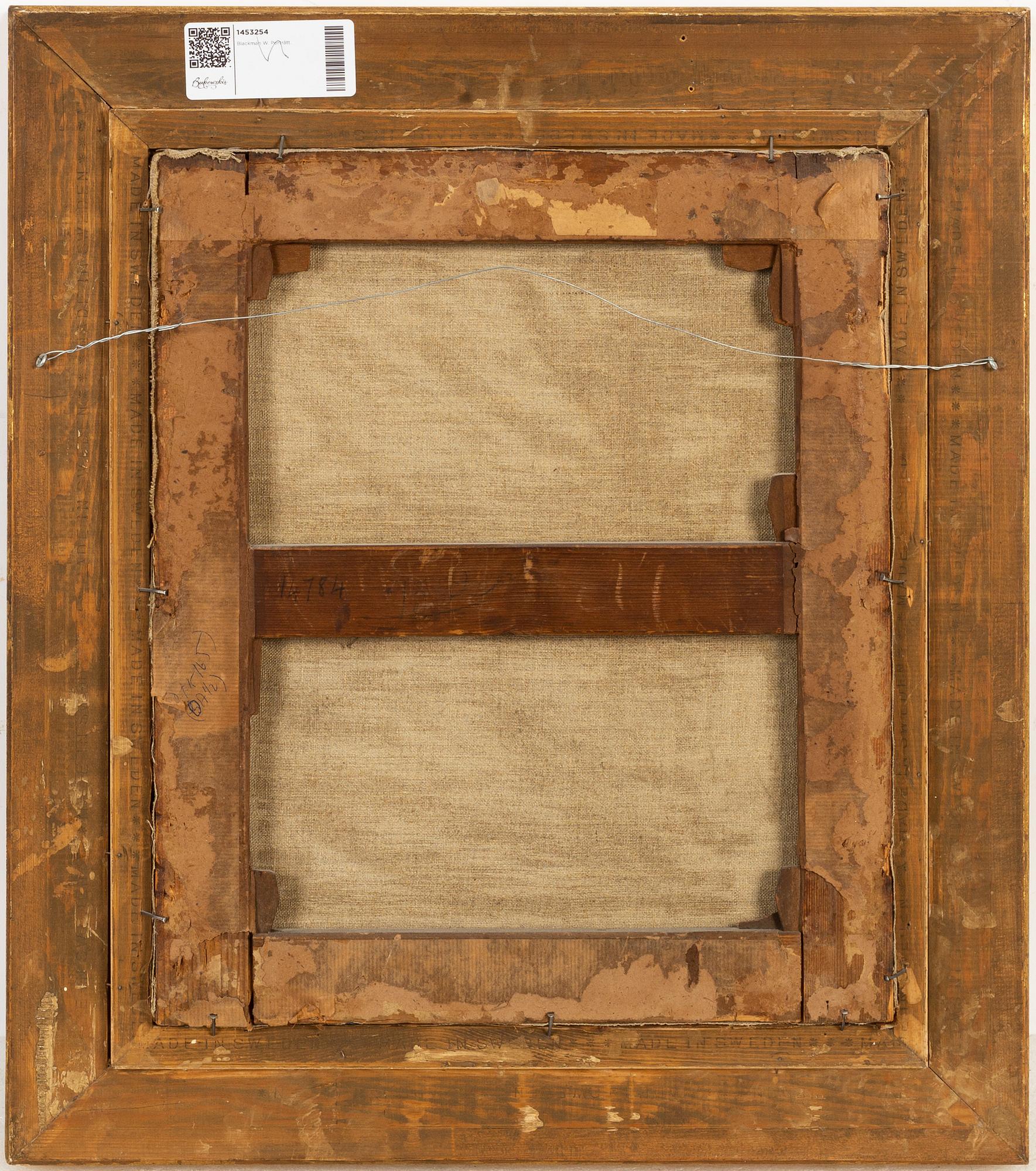 Walter Blackman, olja på duk/papp-pannå, signerad.