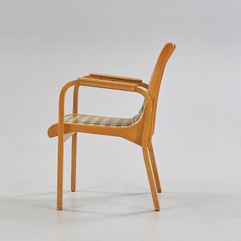 An Alvar Aalto armchair, Aalto Design Hedemora, Sweden 1940-50's.