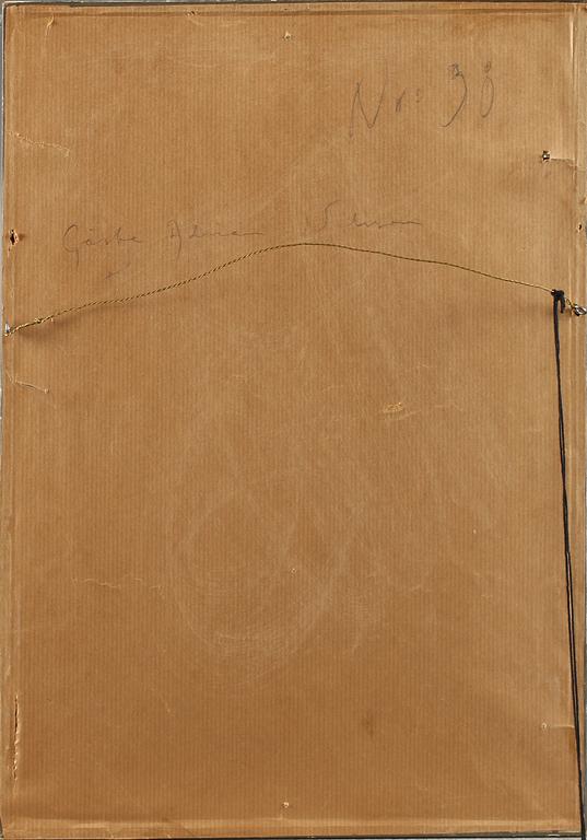 GÖSTA ADRIAN-NILSSON, gouache, monogramsignerad och -57.