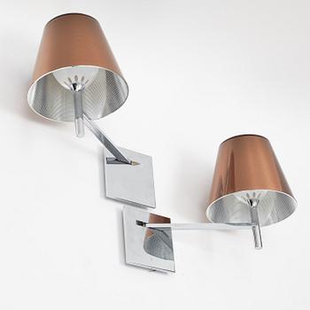 Philippe Starck, a pair of 'Ktribe' wall lights, Flos, Italy.