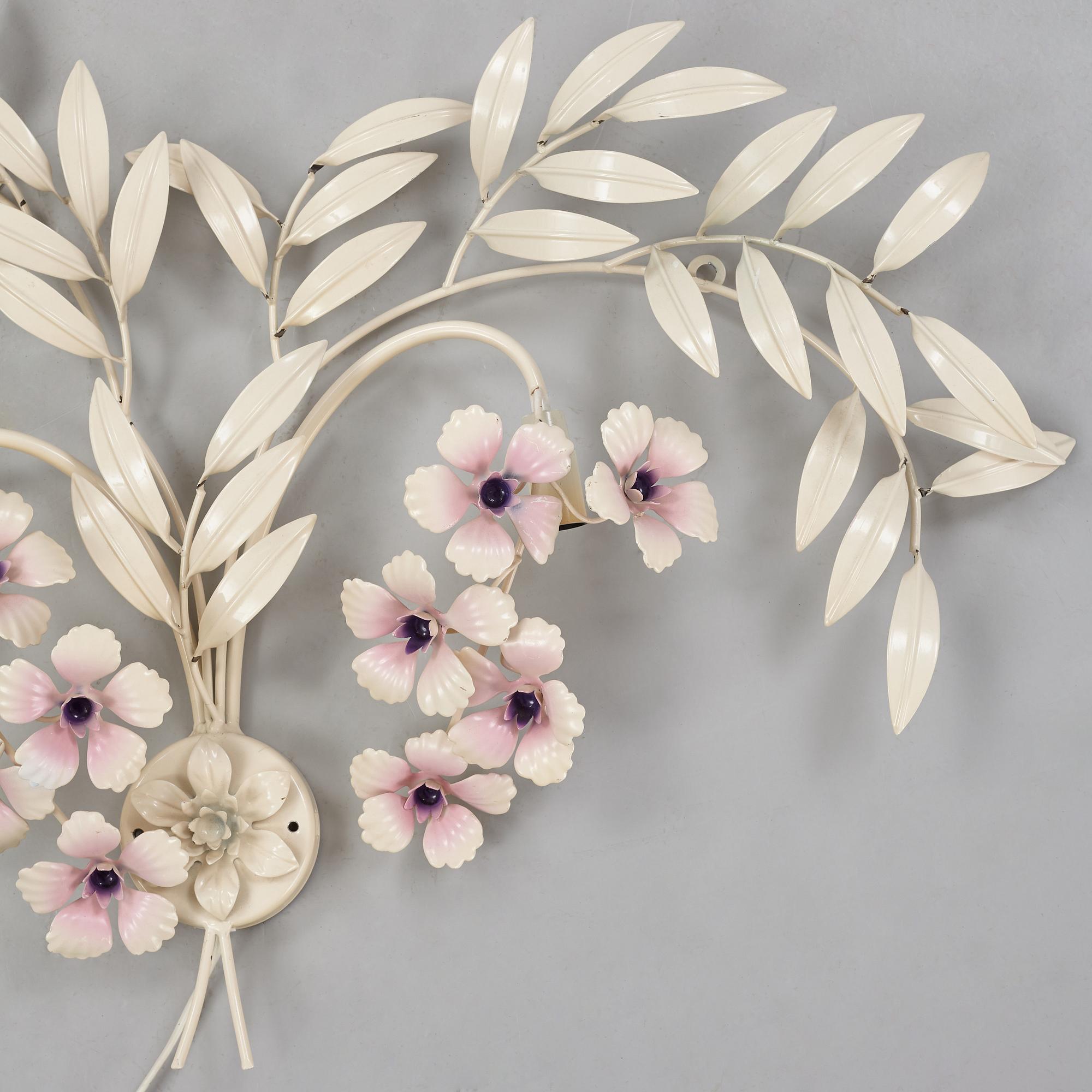 Vägglampor, ett par, troligen Italien, 1900-talets andra hälft.