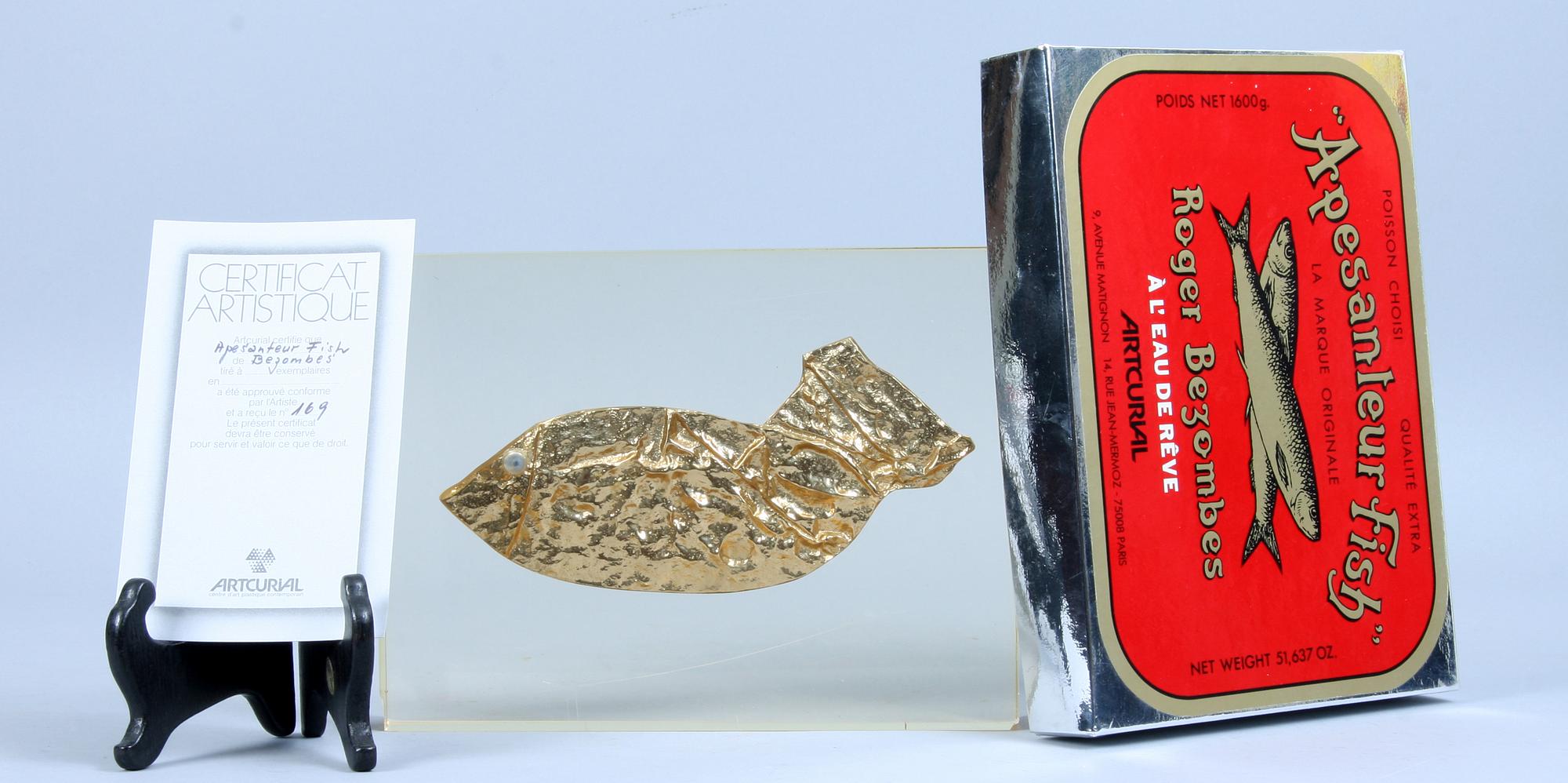 ROGER BEZOMBES, skulptur, förgylld brons.