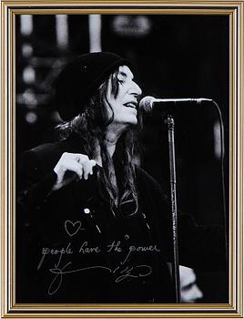 FOTOGRAFI, "Patti Smith", av Micke Sandström. Säljes till förmån för Hjärt-Lungfonden.