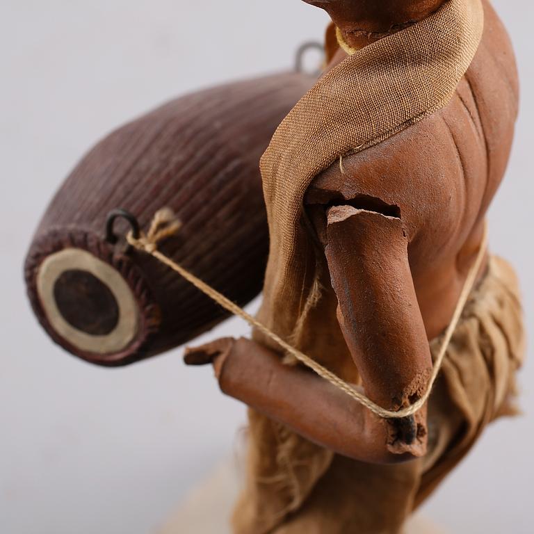 FIGURER, 4 st, terracotta, orientaliska, 1900-talets mitt.