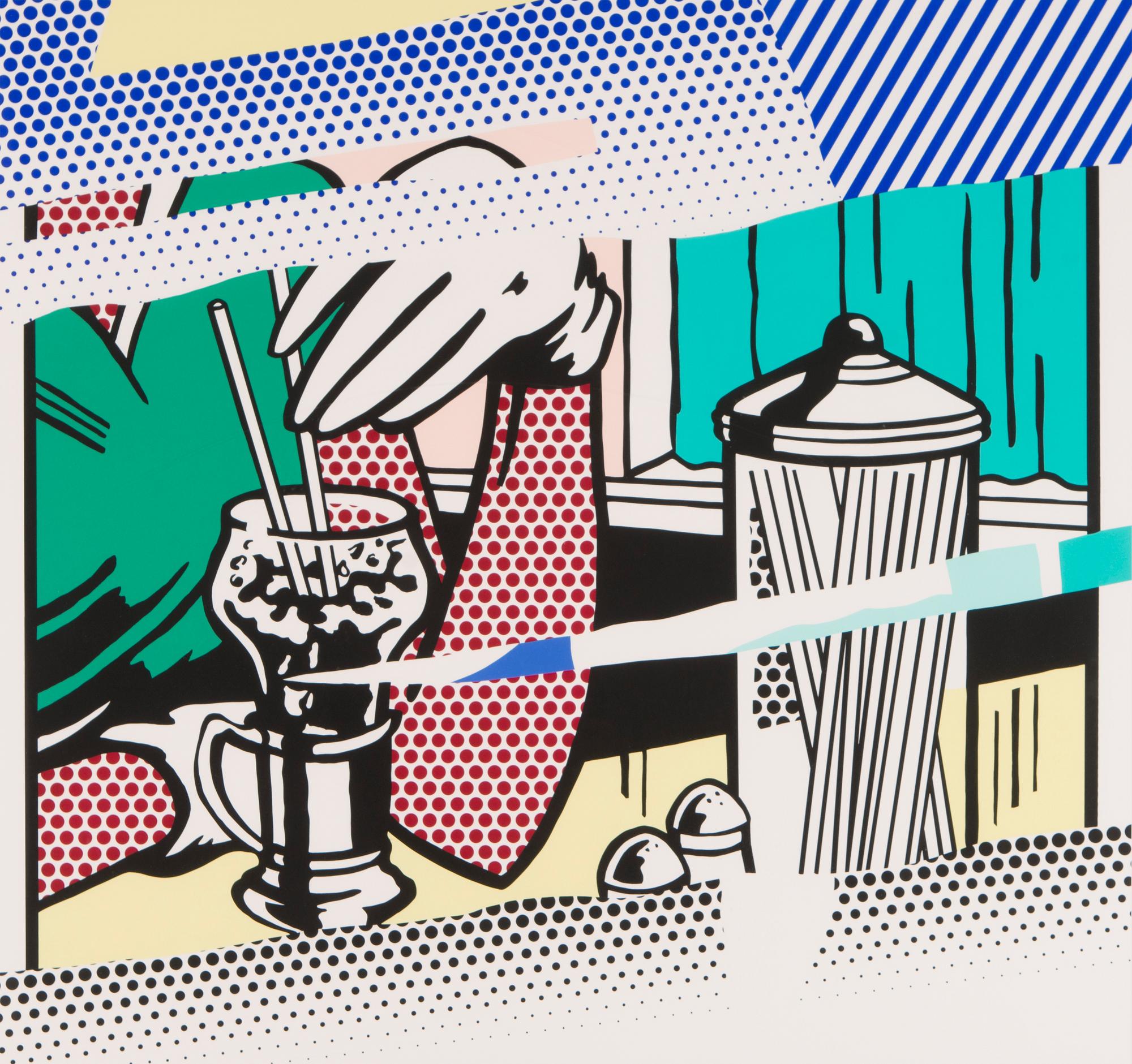 Roy Lichtenstein, "REFLECTIONS ON SODA FOUNTAIN".