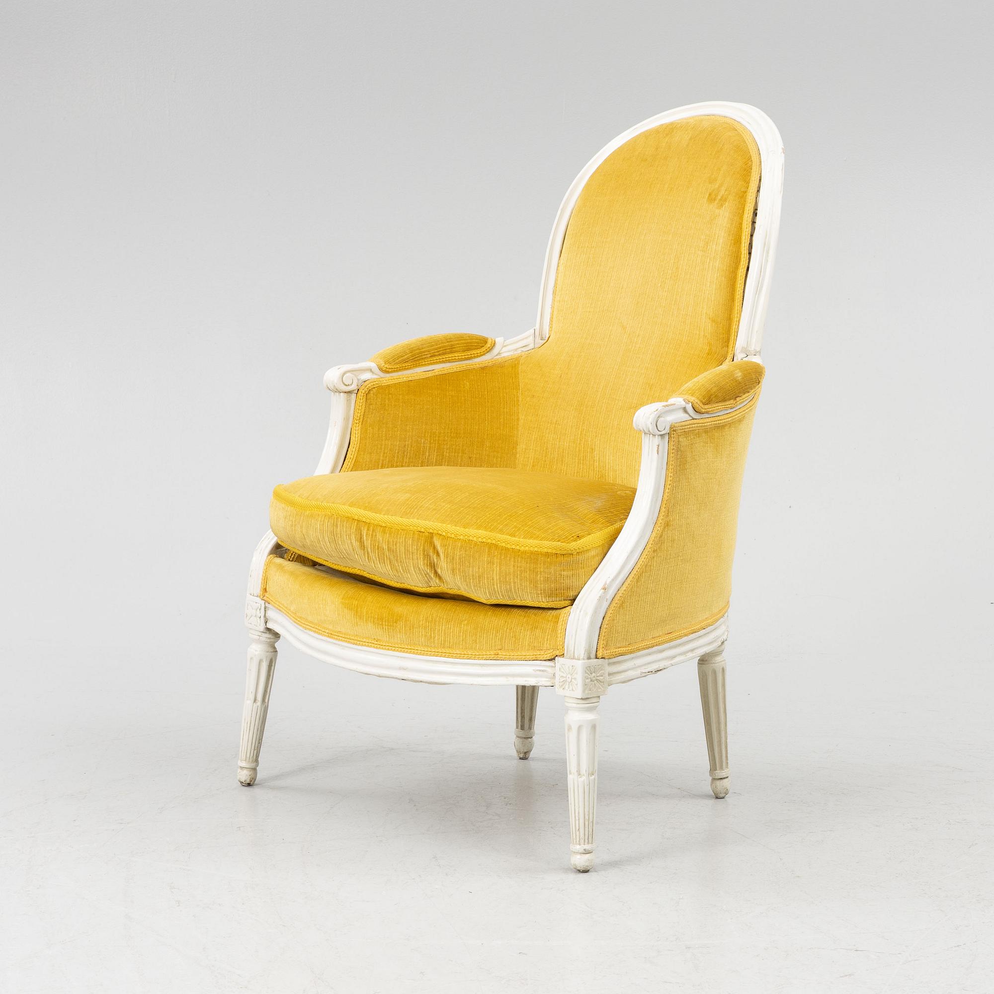 Fåtölj, Gustaviansk stil, 1900-talets början.
