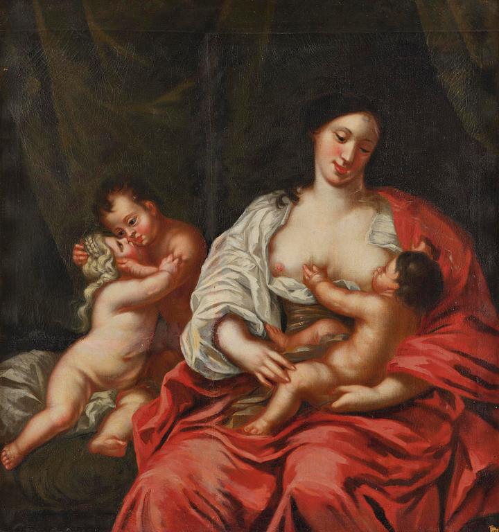 David Klöcker Ehrenstrahl, hans ateljé, Caritas, Allegori över kärleken.