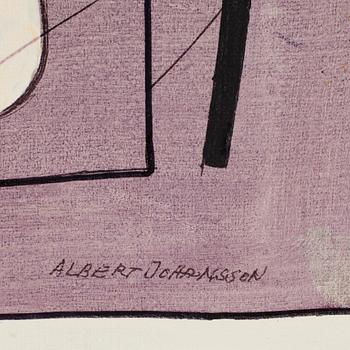 ALBERT JOHANSSON, olja på duk. Sign.