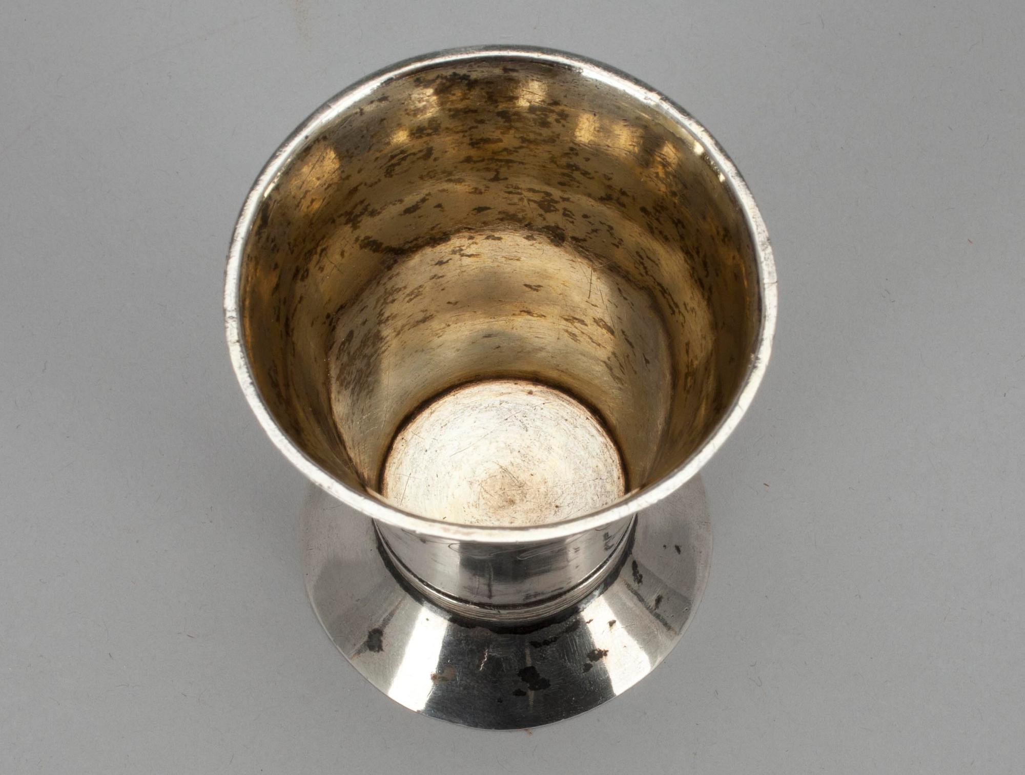 BÄGARE, silver, Erik Sandström, Torneå 1828. Vikt ca 47,6 g.