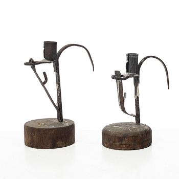 Stumpstakar, 2 st, allmoge,