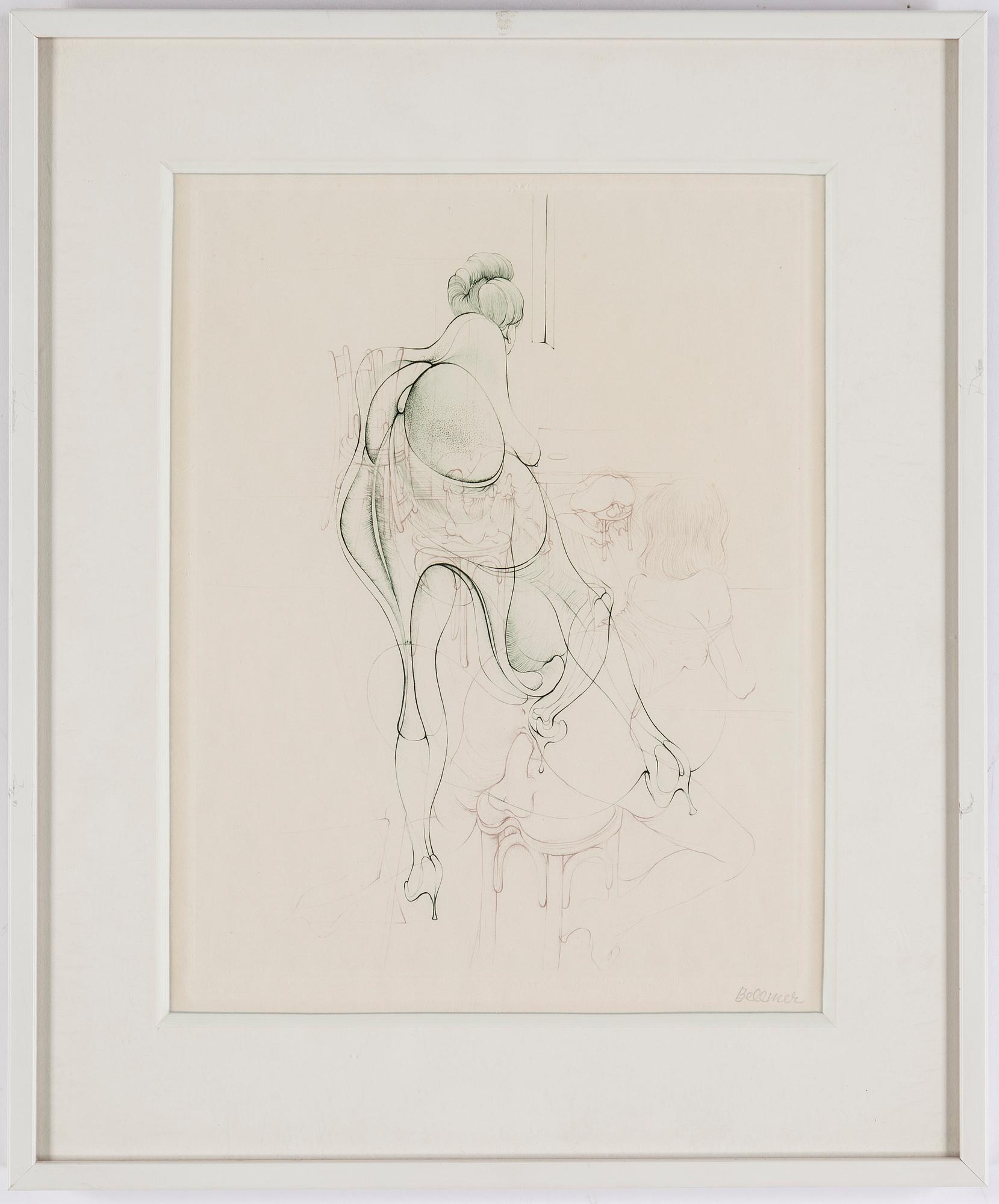 HANS BELLMER, 10 etchings in two colours, 1966-68, signed in pencil.