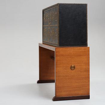 Otto Schulz, a Swedish Modern cabinet on stand by Boet, Gothenburg 1930-40's.