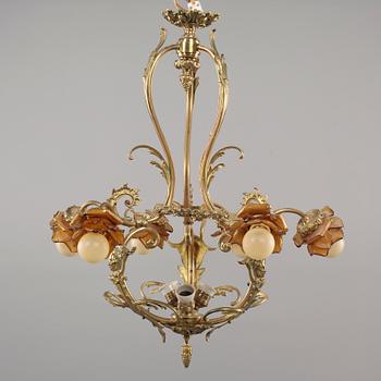 LJUSKRONA, rokokostil, 1900-talets andra hälft. Höjd 75 cm.