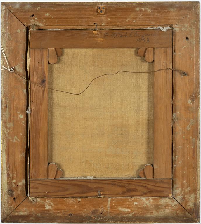 Erik Wahlbergson, Woman and faun by the shore.