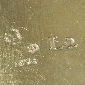 Three silver boxes, 18th-19th century.