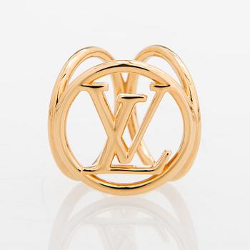 Louis Vuitton, "Louise" scarf ring. Marked Italy.