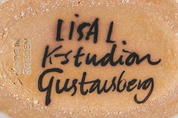 LISA LARSON, 4 st, Luciatåg, ljusstakar/figuriner, signerade, Gustavsberg.