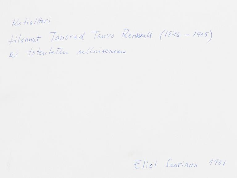 Eliel Saarinen, Skiss till Husaltare.