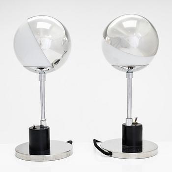 Walter Schnepel, two late 20th century 'SF 28' table lights for Tecnolumen, Germany,