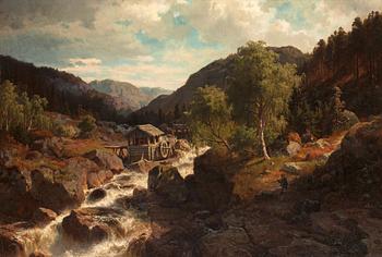 228. Edvard Bergh, Landscape from Dalarna, Sweden.