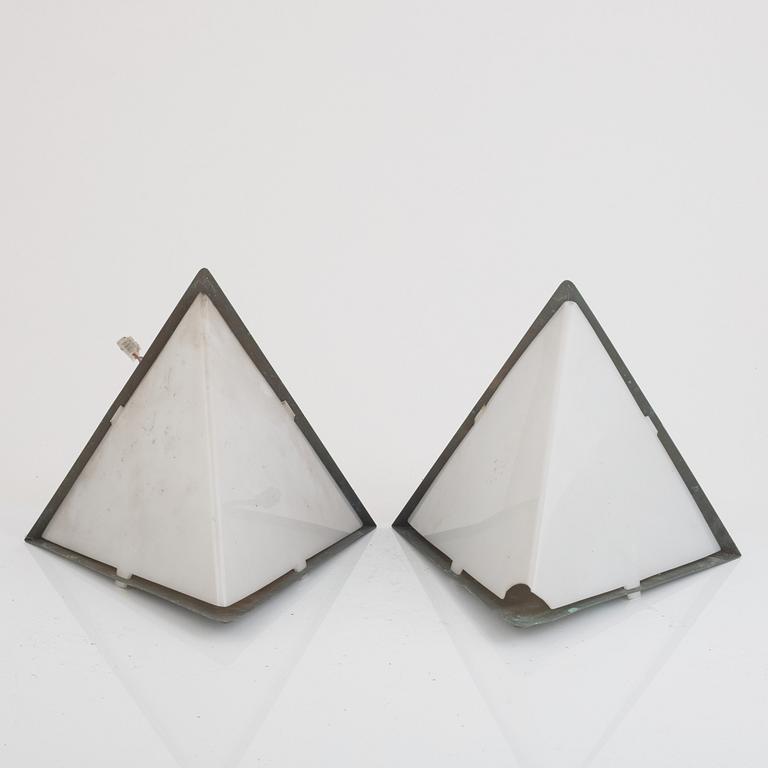 Hans-Agne Jakobsson, outdoor lighting, a pair, likely from Markaryd, second half of the 20th century.