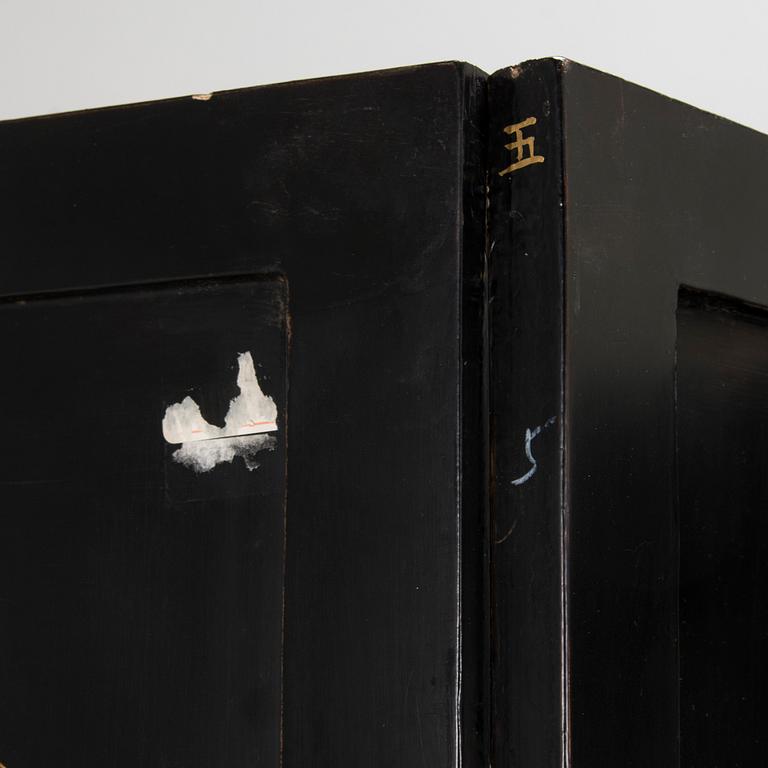 Vikskärm, 6 delar, Kina 1900-talets första hälft.