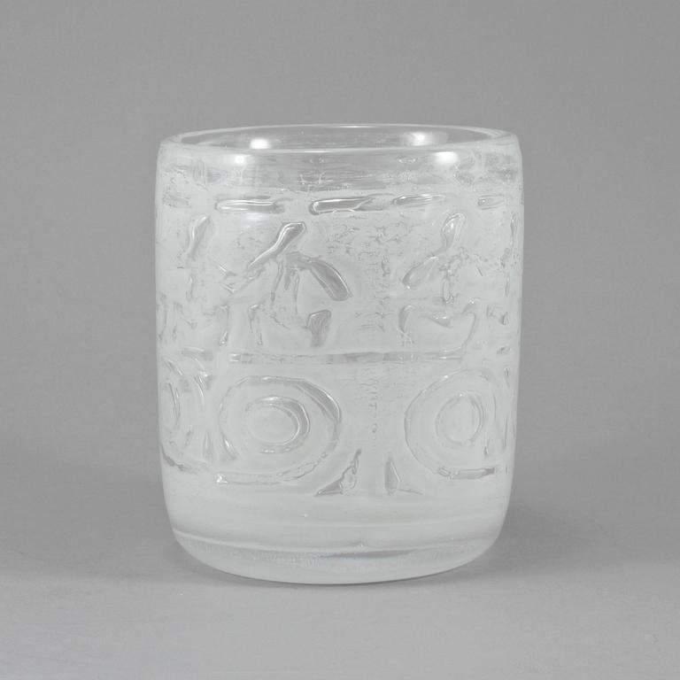 VAS, glas, "Thalatta", Bengt Edenfalk, Skrufs glasbruk.