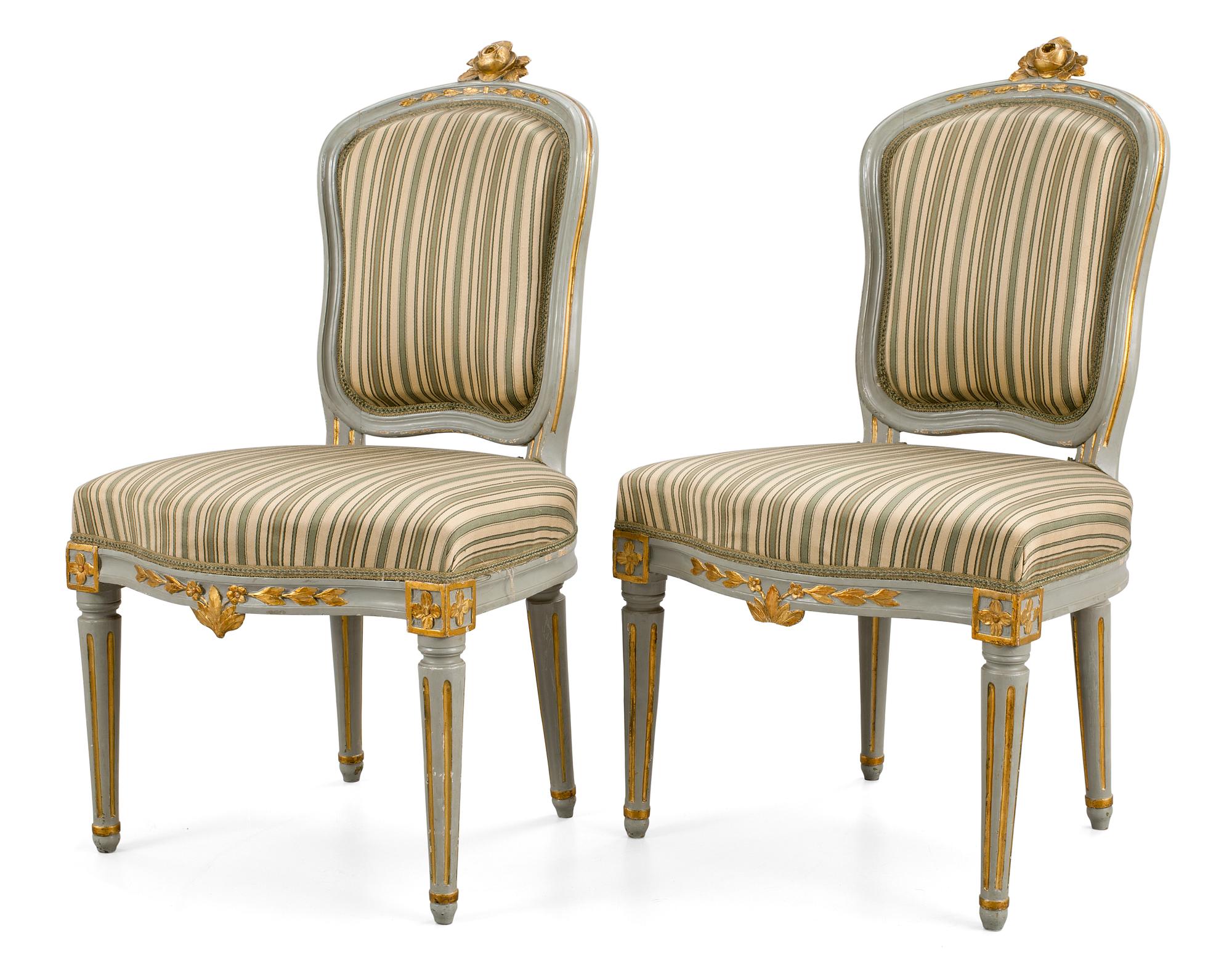 STOLAR, ett par. Gustavianska stockholmsarbeten, 1770/80-tal.