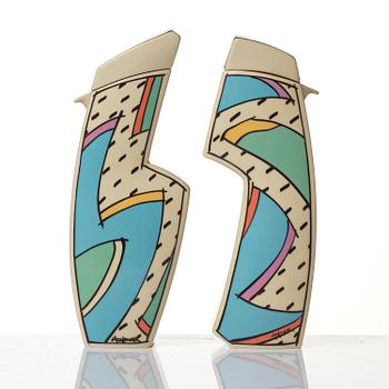 Dorothy Hafner, a 47-piece "Flash" ceramic dinner service, Rosenthal, Germany, post 1984.