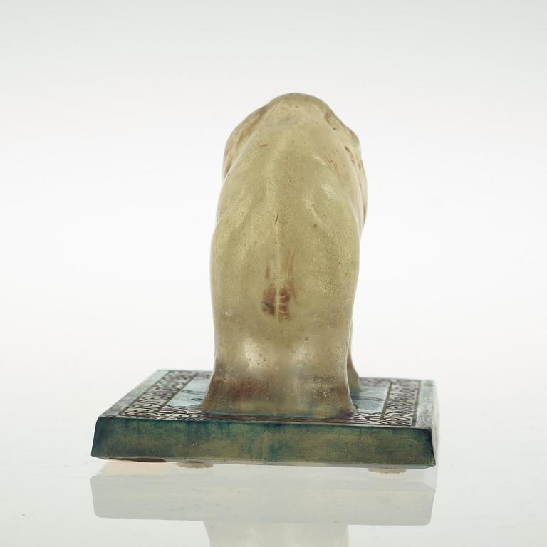 A Gabriel Argy-Rousseau pâte de verre elephant paperweight, France ca 1924.