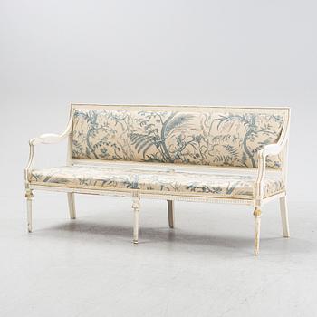 A late gustavian sofa, early 19th century.