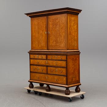 A swedish late baroque cupboard, first half of the 18th century.