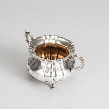 KAFFESERVIS, 3 delar, silver, Kultakeskus, Tavastehus 1928. Vikt ca 1430 g.