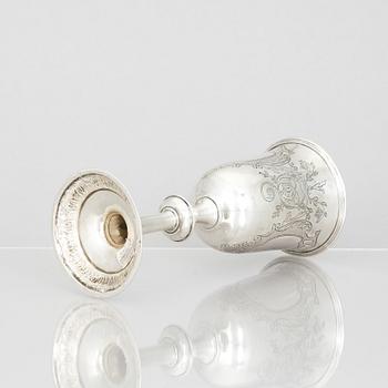 Kalk, silver, Köpenhamn 1800-talets slut/1900-talets början. Otydliga mästarstämplar.