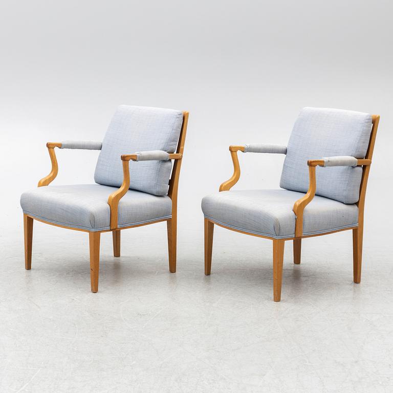 Josef Frank, armchairs, a pair, model 969, Svenskt Tenn.