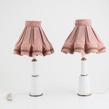 A pair of table lights, second half of the 20th Century.