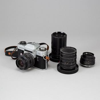 LEICAFLEX SL, with 4 lenses.