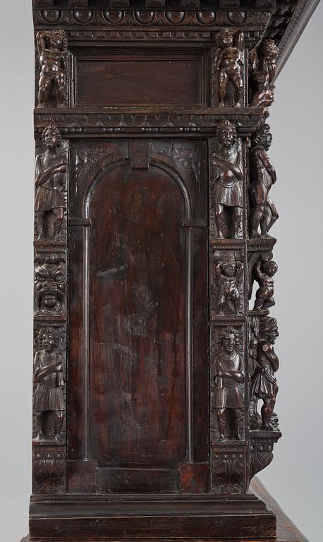 A Renaissance-style cupboard, 1800's, with older parts.