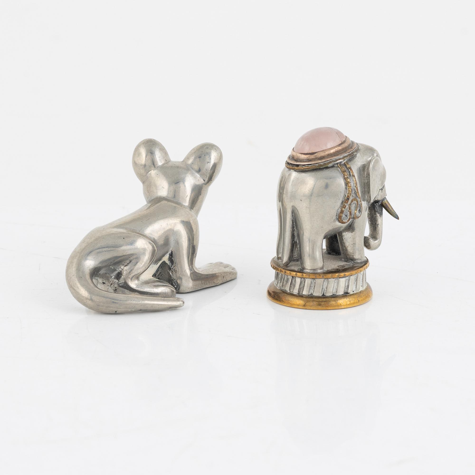 Estrid Ericson, attributed to. Two seal stamps, Firma Svenskt Tenn.