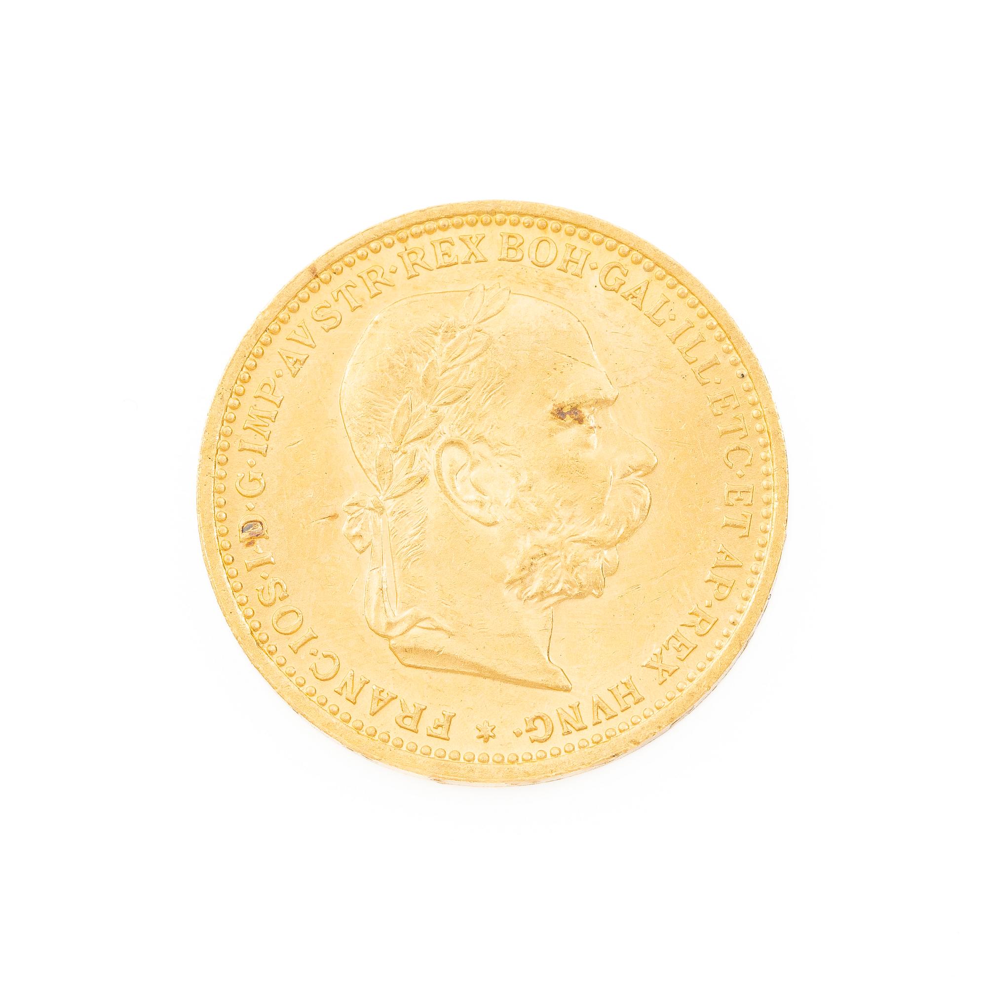 Gold coin, Austria-Hungary, 20 Corona, 1895.
