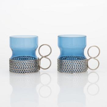 Timo Sarpaneva, glögilaseja / teelaseja 12 kpl, "Tsaikka", Iittala.