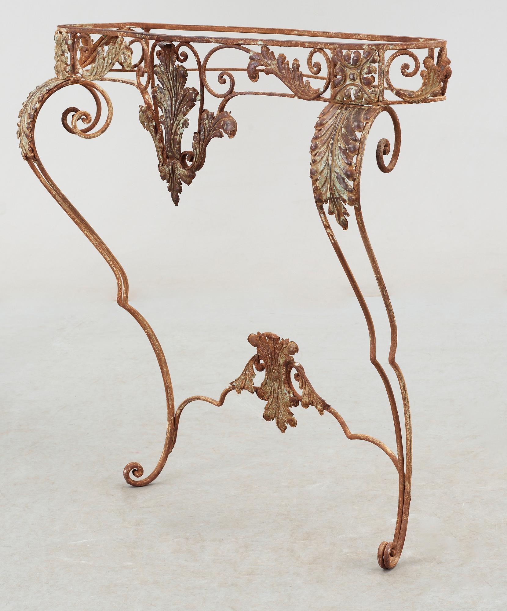 KONSOLBORD. gjutjärn, 1800/1900-tal.