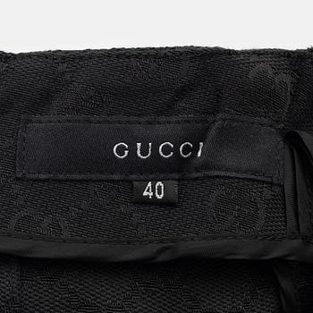 Gucci, a monogram skirt, size 40 on label.
